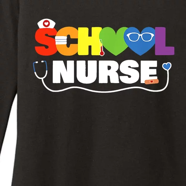 School Nurse Gift Registered Nurse Back To School Nursing Womens CVC Long Sleeve Shirt