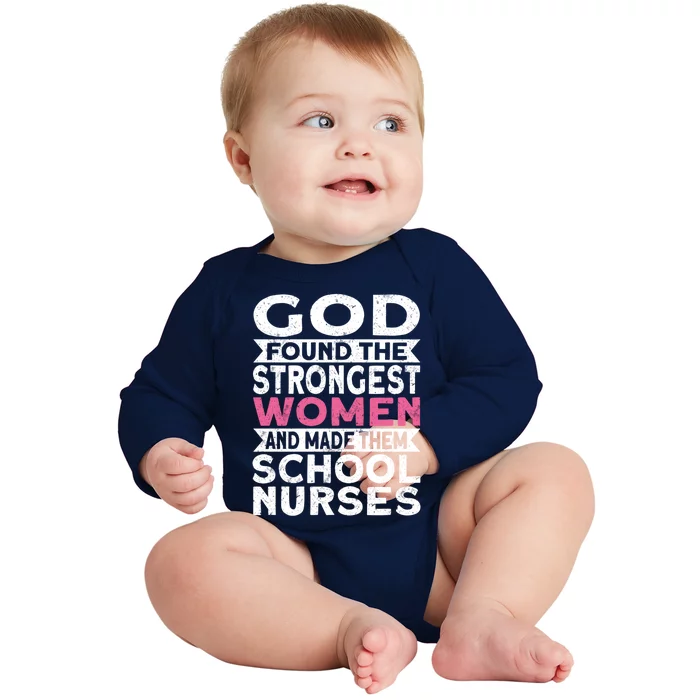 School Nurse Gift Baby Long Sleeve Bodysuit