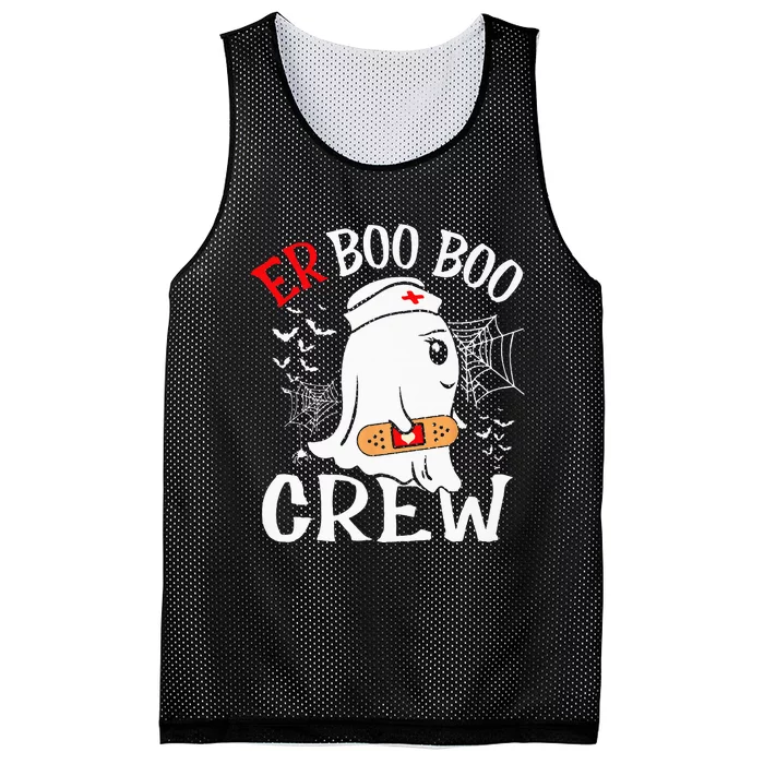 Spooky Nurse Ghost Crew - Halloween ER Costume Mesh Reversible Basketball Jersey Tank