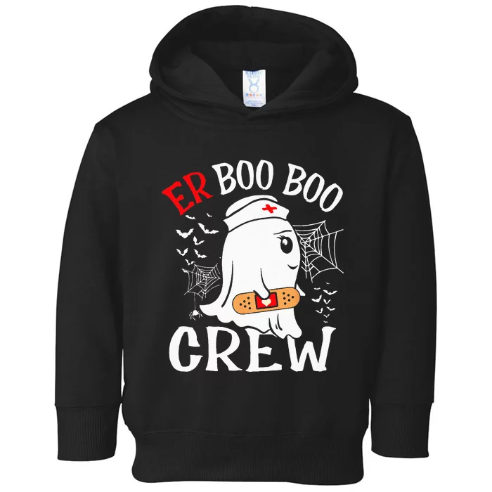 Spooky Nurse Ghost Crew - Halloween ER Costume Toddler Hoodie