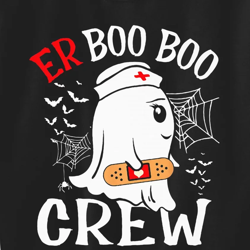 Spooky Nurse Ghost Crew - Halloween ER Costume Kids Sweatshirt