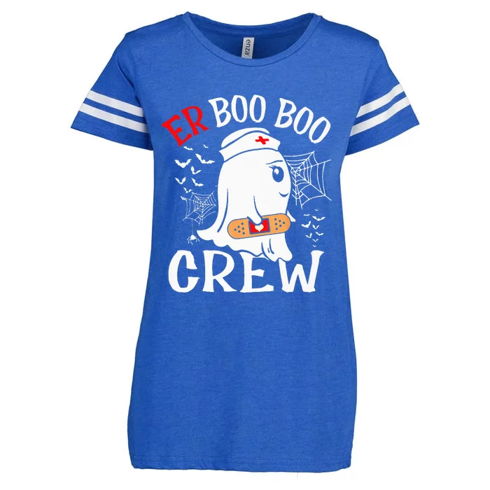 Spooky Nurse Ghost Crew - Halloween ER Costume Enza Ladies Jersey Football T-Shirt