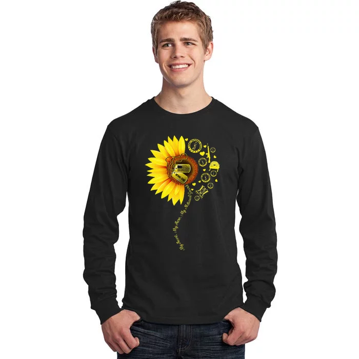 Sunflower National Guard Mom National Guard Graduation Mom Tall Long Sleeve T-Shirt