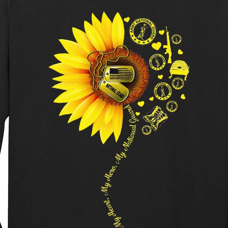 Sunflower National Guard Mom National Guard Graduation Mom Tall Long Sleeve T-Shirt