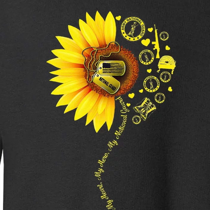 Sunflower National Guard Mom National Guard Graduation Mom Toddler Sweatshirt