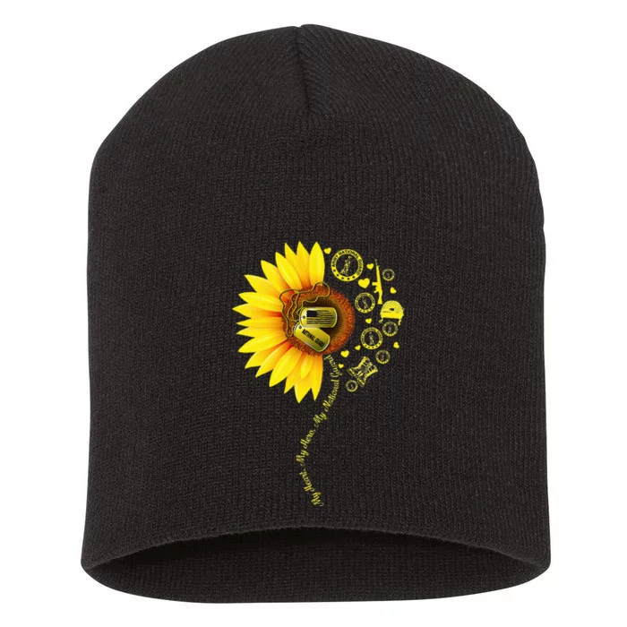 Sunflower National Guard Mom National Guard Graduation Mom Short Acrylic Beanie