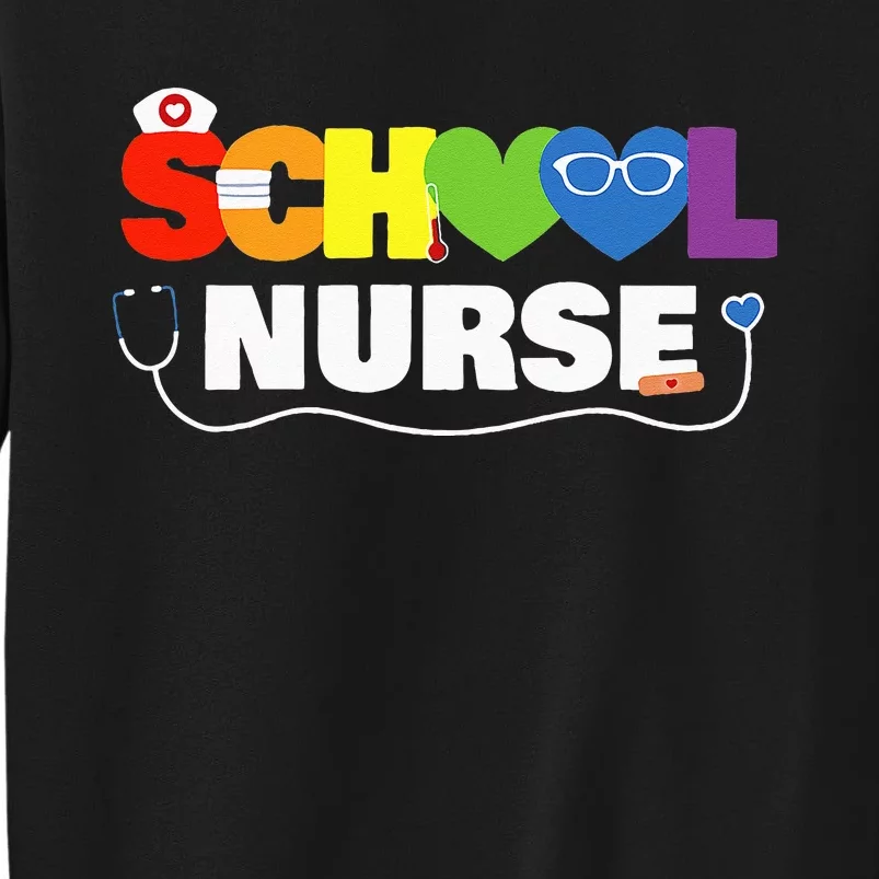 School Nurse Gift Registered Nurse Back To School Nursing Tall Sweatshirt