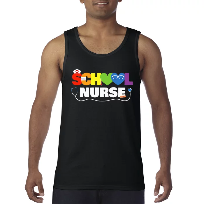 School Nurse Gift Registered Nurse Back To School Nursing Tank Top