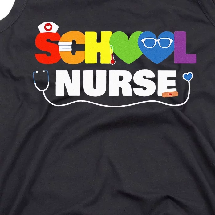 School Nurse Gift Registered Nurse Back To School Nursing Tank Top