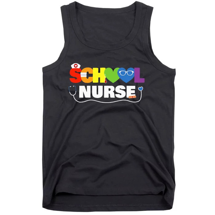 School Nurse Gift Registered Nurse Back To School Nursing Tank Top