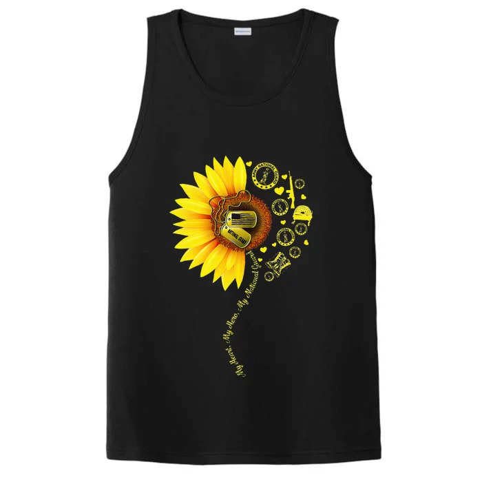 Sunflower National Guard Mom National Guard Graduation Mom Performance Tank