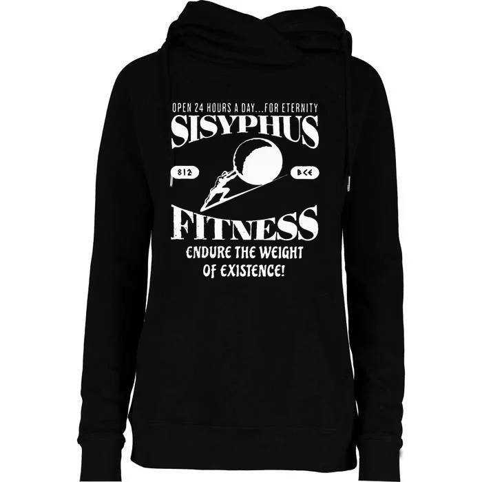 Sisyphus Ness Greek Mythology Workout S Womens Funnel Neck Pullover Hood