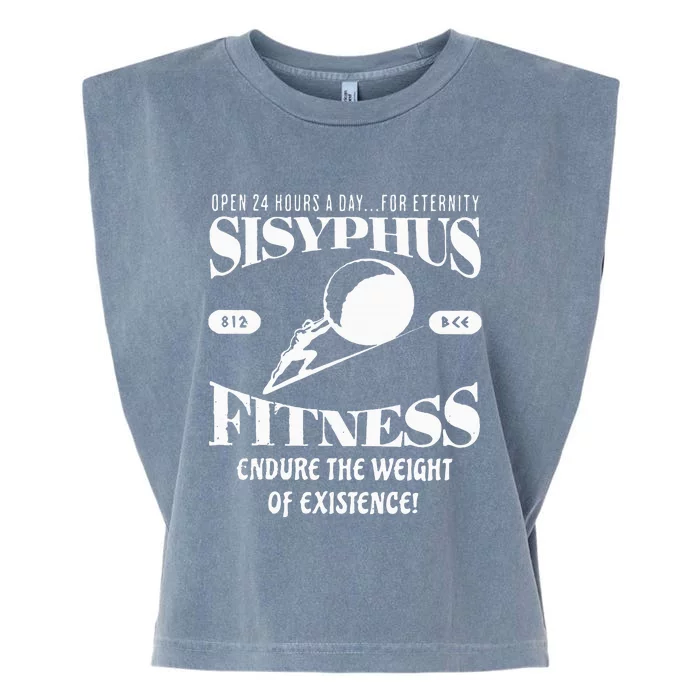 Sisyphus Ness Greek Mythology Workout S Garment-Dyed Women's Muscle Tee