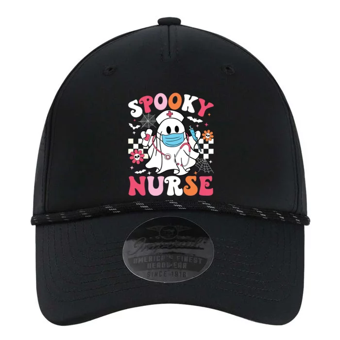 Spooky Nurse Ghost Halloween Cute Groovy Nursing Halloween Performance The Dyno Cap