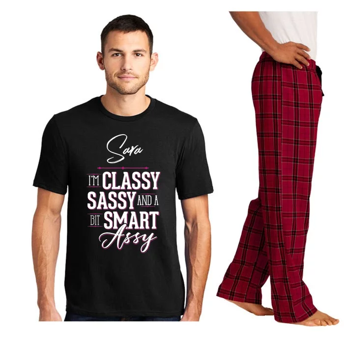 Sara Name Graphic Classy Sassy Smart Assy Gift Pajama Set