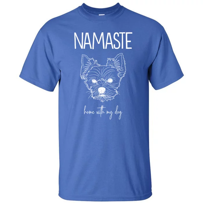 Shorkie Namaste Home With My Dog Gift Tall T-Shirt