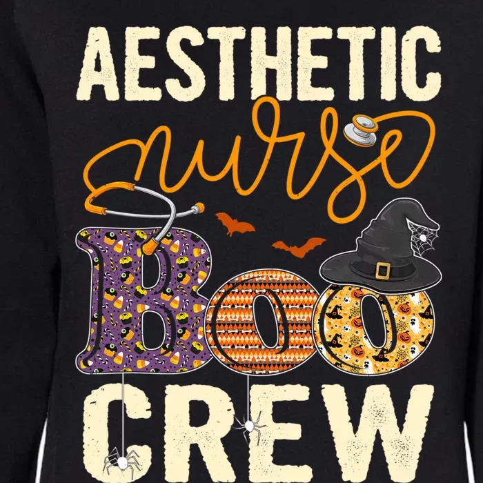 Scary Nurse Halloween Ghost Spider Aesthetic Nurse Boo Crew Gift Womens California Wash Sweatshirt