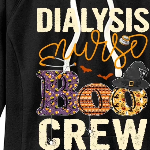 Scary Nurse Halloween Ghost Spider Dialysis Nurse Boo Crew Great Gift Women's Fleece Hoodie