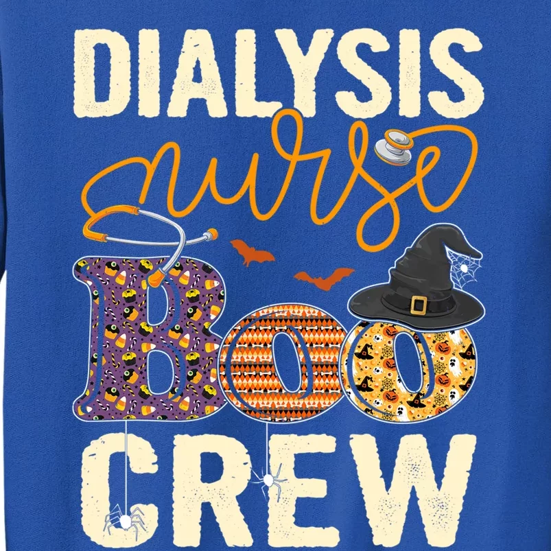 Scary Nurse Halloween Ghost Spider Dialysis Nurse Boo Crew Great Gift Tall Sweatshirt