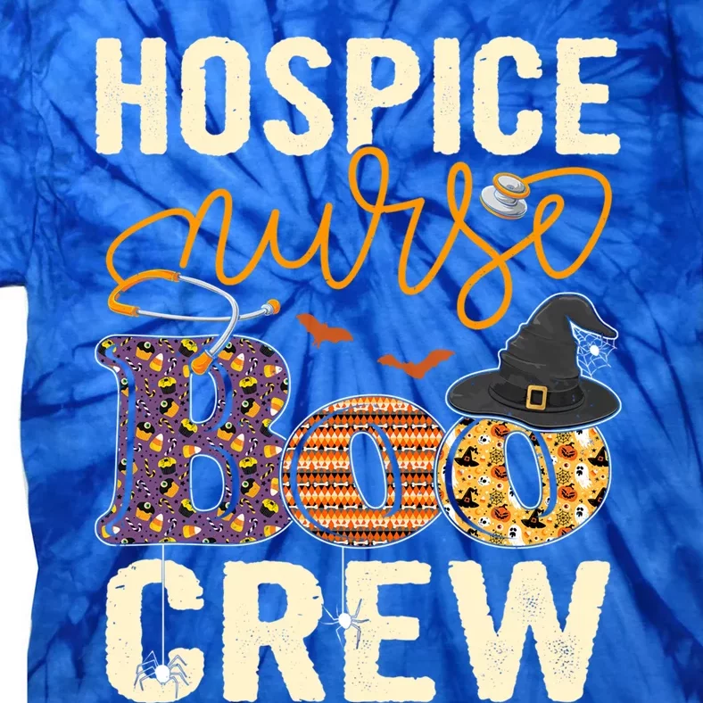 Scary Nurse Halloween Ghost Spider Hospice Nurse Boo Crew Great Gift Tie-Dye T-Shirt