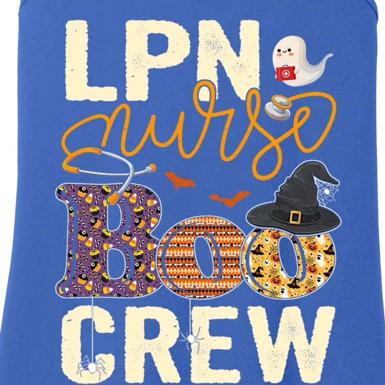 Scary Nurse Halloween Ghost Spider Lpn Nurse Boo Crew Funny Gift Ladies Essential Tank