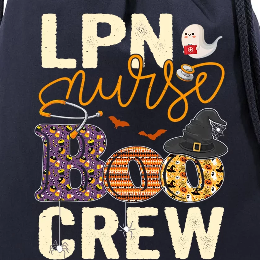 Scary Nurse Halloween Ghost Spider Lpn Nurse Boo Crew Funny Gift Drawstring Bag