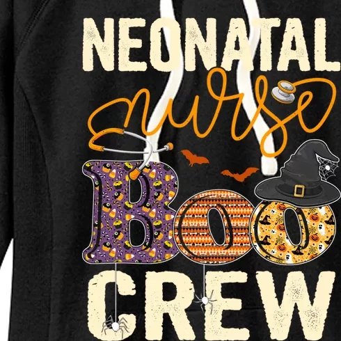 Scary Nurse Halloween Ghost Spider Neonatal Nurse Boo Crew Gift Women's Fleece Hoodie