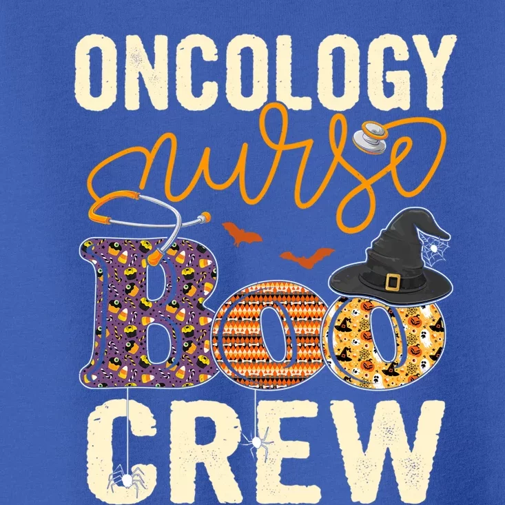 Scary Nurse Halloween Ghost Spider Oncology Nurse Boo Crew Gift Toddler T-Shirt