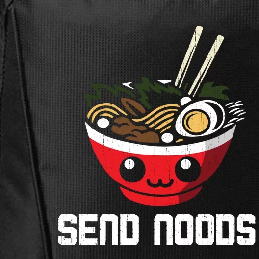 Send Noods Hoodie Funny Noodle Kawaii Adult Pun Ra City Backpack