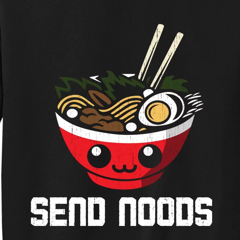 Send Noods Hoodie Funny Noodle Kawaii Adult Pun Ra Tall Sweatshirt