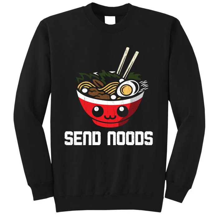 Send Noods Hoodie Funny Noodle Kawaii Adult Pun Ra Tall Sweatshirt