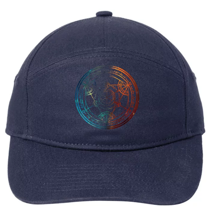 Space Nebula Human Transmutation Circle 7-Panel Snapback Hat