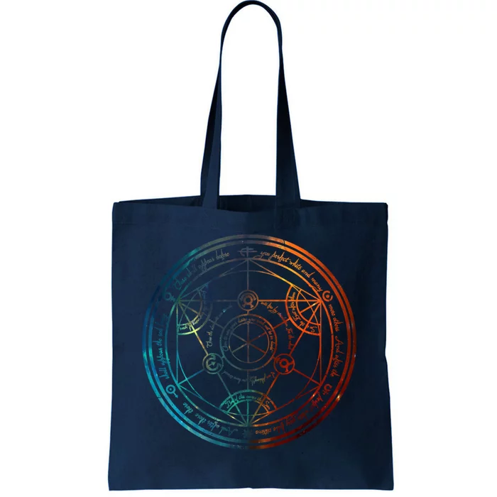 Space Nebula Human Transmutation Circle Tote Bag