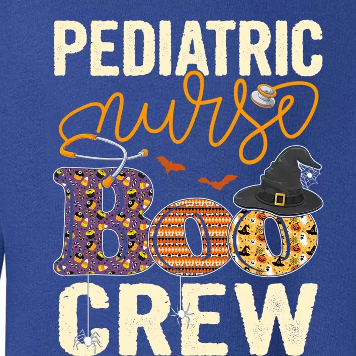 Scary Nurse Halloween Ghost Spider Pediatric Nurse Boo Crew Gift Toddler Sweatshirt