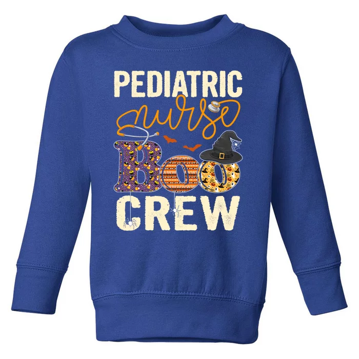 Scary Nurse Halloween Ghost Spider Pediatric Nurse Boo Crew Gift Toddler Sweatshirt