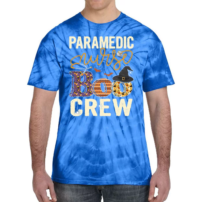 Scary Nurse Halloween Ghost Spider Paramedic Nurse Boo Crew Great Gift Tie-Dye T-Shirt