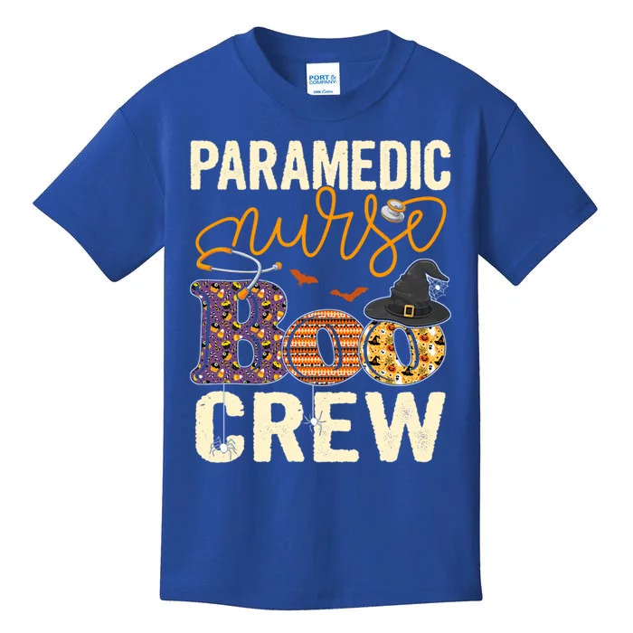 Scary Nurse Halloween Ghost Spider Paramedic Nurse Boo Crew Great Gift Kids T-Shirt