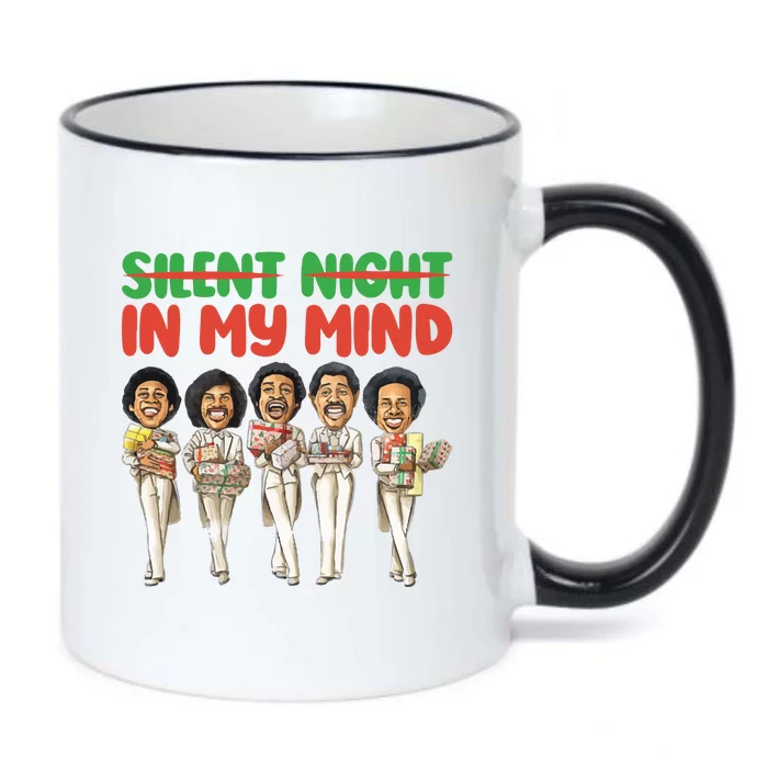 Silent Night In My Mind Black African American Christmas Black Color Changing Mug