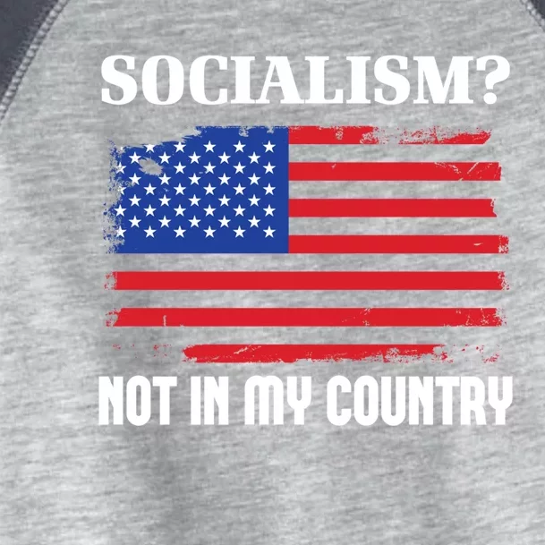 Socialism Not In My Country Freedom Patriotic Anti Socialism Gift Toddler Fine Jersey T-Shirt