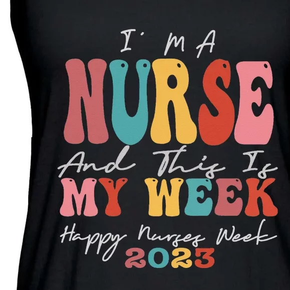 Student Nurse I'm A Nurse And This Is My Week Happy Gift Ladies Essential Flowy Tank