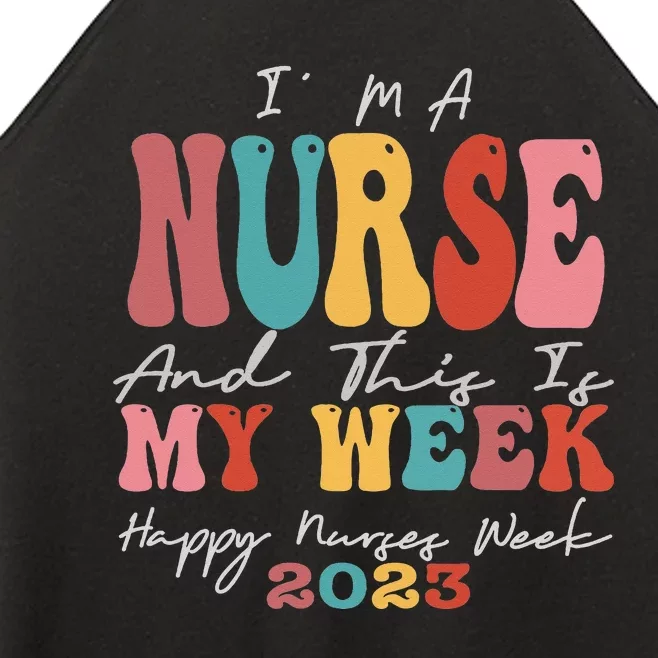 Student Nurse I'm A Nurse And This Is My Week Happy Gift Women’s Perfect Tri Rocker Tank