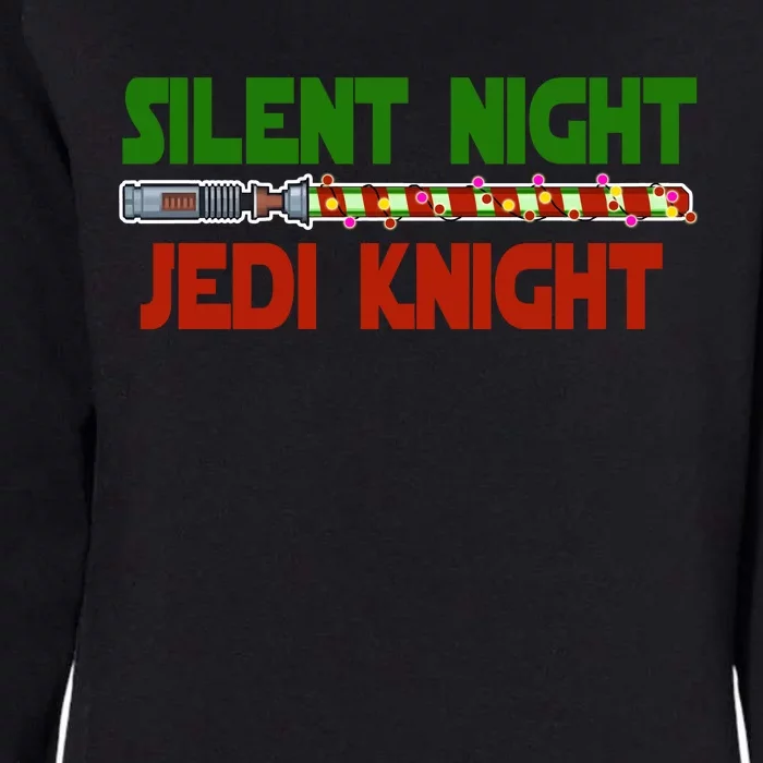 Silent Night Jedi Knight Lightsaber Christmas Womens California Wash Sweatshirt