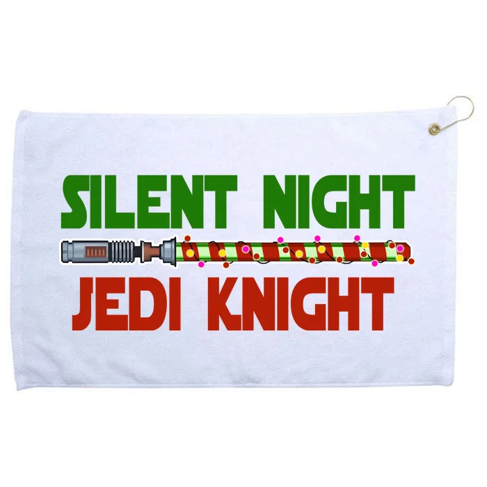 Silent Night Jedi Knight Lightsaber Christmas Grommeted Golf Towel