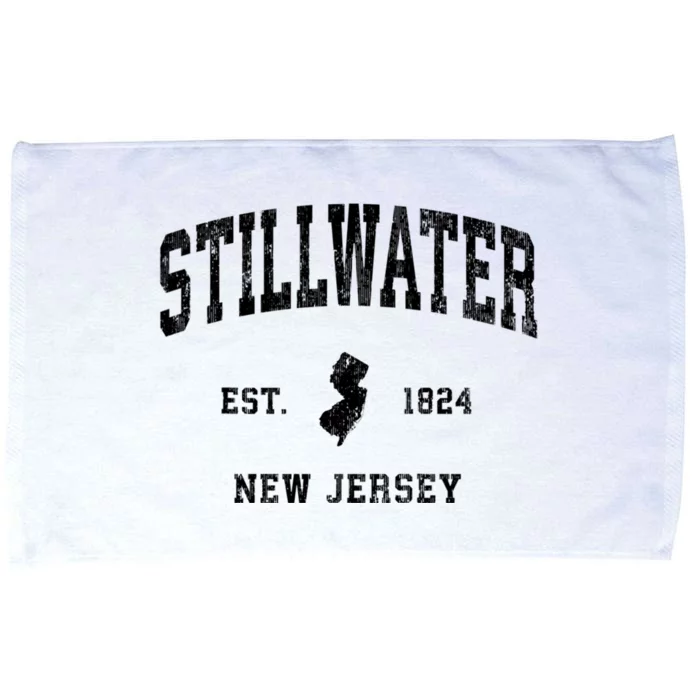 Stillwater New Jersey Nj Vintage Established Athletic Sports Design Microfiber Hand Towel