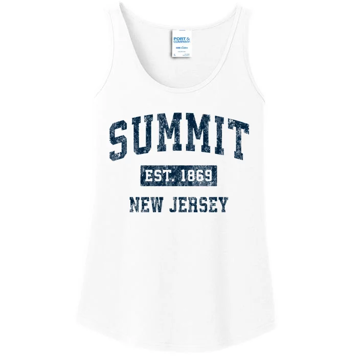 Summit New Jersey Nj Vintage Sports Ladies Essential Tank