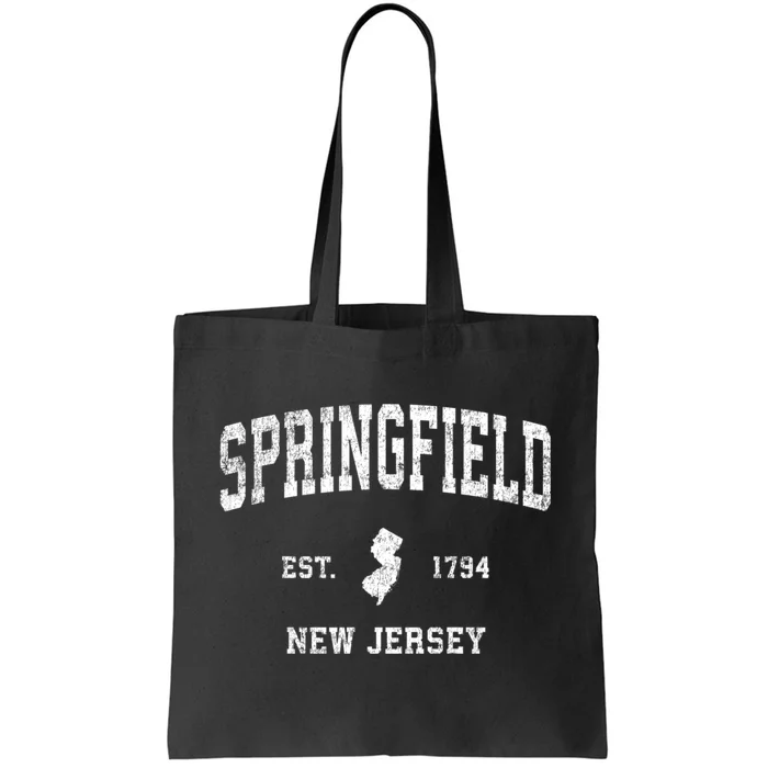 Springfield New Jersey Nj Vintage Sports Tote Bag