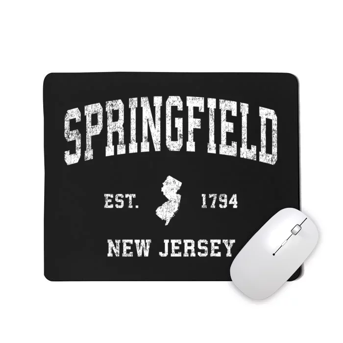 Springfield New Jersey Nj Vintage Sports Mousepad