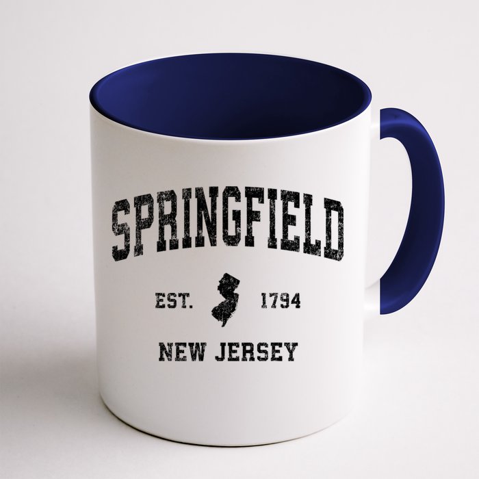 Springfield New Jersey Nj Vintage Sports Front & Back Coffee Mug