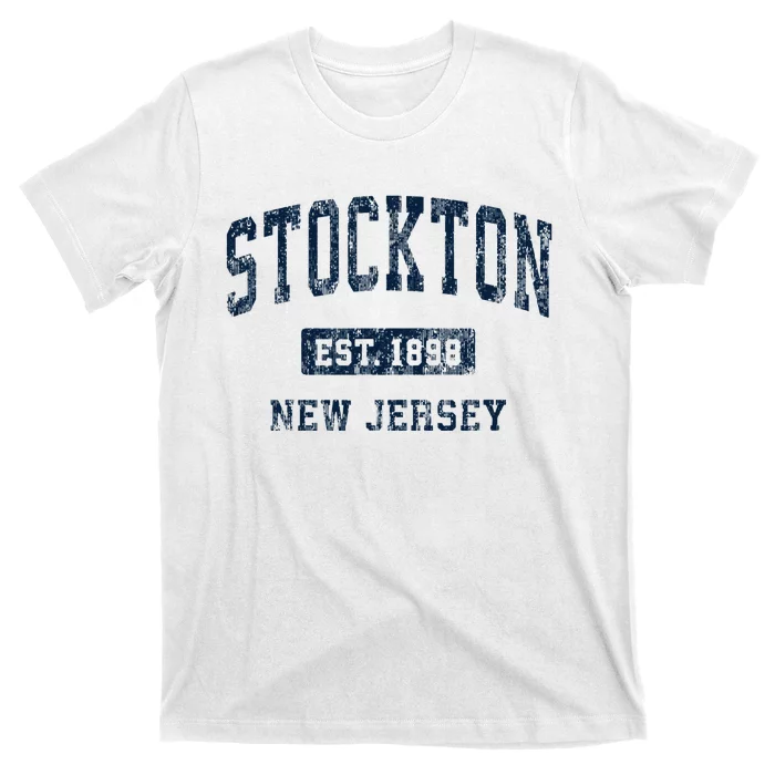 Stockton New Jersey Nj Vintage Athletic Sports Design T-Shirt