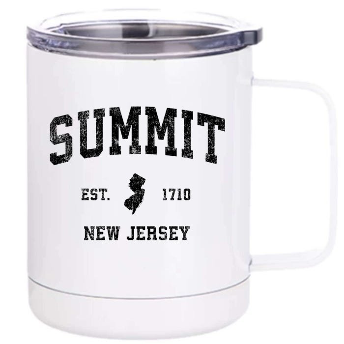 Summit New Jersey Nj Vintage Sports Front & Back 12oz Stainless Steel Tumbler Cup